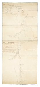 Luonnos yhteydenpidosta Yorkista Ontario-järvellä Glouscesteriin [sic] tai Machidash Bayhin Huron-järvellä, jonka Roy.l Engineersin luutnantti Pilkington ja Alex.r Aitken, apulaiskartoittaja, ottivat lokakuussa 1793. tekijältä Robert Pilkington