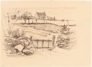 Portti maalaistaloon, Pont-Aven tekijältä Robert Polhill Bevan