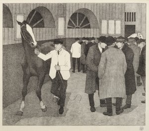 Hevoskauppiaat Barbicanissa, 1921 tekijältä Robert Polhill Bevan