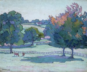 "Maples at Cuckfield, Sussex", 1914 tekijältä Robert Polhill Bevan