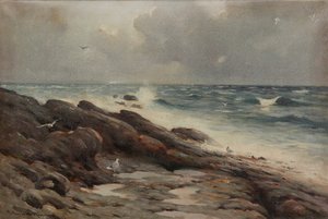 Rocky Coastline (öljy kankaalle)