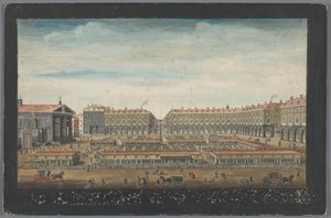 Näkymä Covent Garden Marketille Lontoossa Näkymä Covent Gardeniin Lontooseen (otsikko esineessä) Lontoo (sarjan nimi) tekijältä Robert Sayer