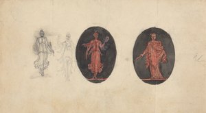 Desenhos alegóricos para medalhas finlandesas tekijältä Robert Smirke