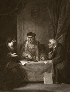 Henrik VII Empsonin ja Dudleyn kanssa, kaiverrettu Worthingtonin toimesta, kuvitus David Humen teoksesta 