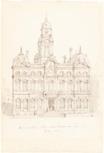 Kaupungintalo, Place des Terreaux, Lyons tekijältä Robert Smirke