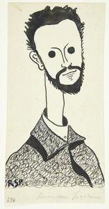 Muotokuva taidemaalari ja keraamikko Chr. Joachim (1870-1943) tekijältä Robert Storm Petersen