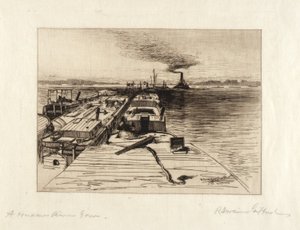 Hudson-joen hinaaja tekijältä Robert Swain Gifford