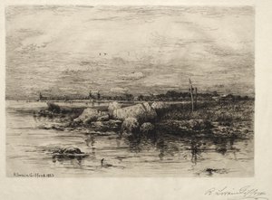 Apponagansett-joen suu, 1883.