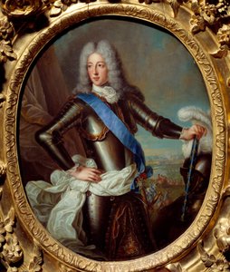 Ludvig II Bourbonin muotokuva, Conden prinssi (Bourbon-Conde) (Grand Conde) (1621-1686), joka tunnettiin aiemmin nimellä Marechal of Berwick, Robert Levrac Tournieresin (1667-1752) maalaus 1600-luvun su. 0,38x0,31 m Rennes, Musee des Beaux Arts