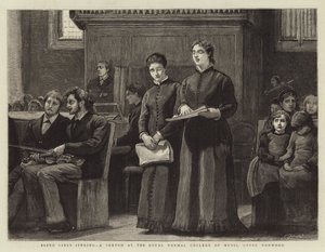 Blind Girls laulaa, sketch Royal Normal College of Musicissa, Upper Norwoodissa