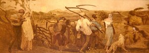 Harvest Moon, n. 1883 (käsinvärinen etsaus paperille) tekijältä Robert Walker Macbeth
