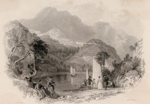 Trossachsin sola, Loch Katrine, Skotlanti (kaiverrus)