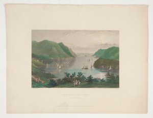 Näkymä West Pointista (Hudson River), kuva Nathaniel Parker Willisille tekijältä Robert Wallis