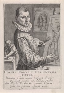 Cornelis Corneliszin muotokuva. Haarlemista tekijältä Robert Willemsz de Baudous
