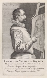 Cornelis Visscherin muotokuva tekijältä Robert Willemsz de Baudous
