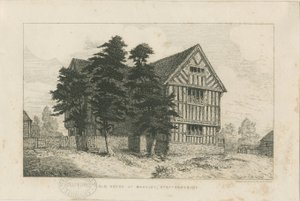 Madeley - Old House: etsaus, nd [1804-1875] (painokuva)