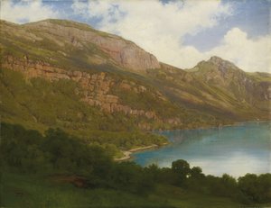 Näkymä Rigistä Luzernjärvelle, 1857 tekijältä Robert Zund