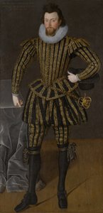 Miehen muotokuva, luultavasti Sir John Scott (1564-1616), noin 1600-1605 (öljy kankaalle)