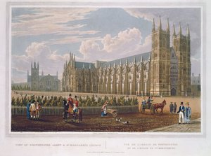 Näkymä Westminster Abbeylle ja St. Margaret