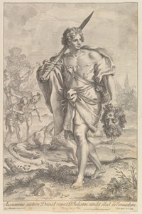 Daavid Goljatin pään kanssa, 1680-1743.