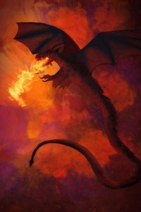 Fire Dragon, 2022 (digitaalinen) tekijältä Roberta Murray