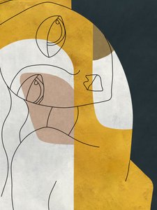 Mietiskelevät kultaiset kasvot tekijältä Roberto Moro