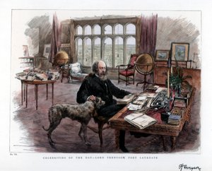 Alfred Lord Tennyson 1809-1892, runoilijavoittaja, 1884. tekijältä Roberts