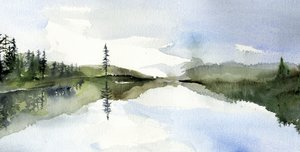 Rauhallinen järven heijastus tekijältä RodMacIver