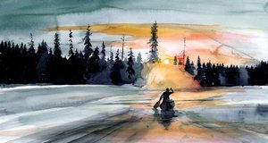 Meloa erämaajärvillä tekijältä RodMacIver