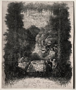 Thierry-Faletansin ensimmäinen tarujen ja satujen etukappale, 1868. tekijältä Rodolphe Bresdin