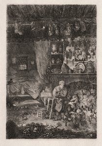Flanderin sisustus, 1856-66. tekijältä Rodolphe Bresdin