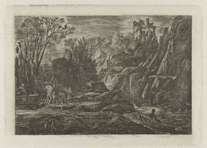 Ruiter en dood in het landschap Ritari ja kuolema Vanha legenda tekijältä Rodolphe Bresdin