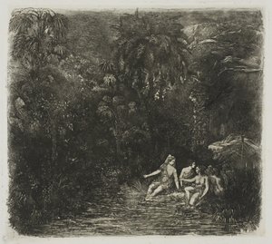 Uimarit palmujen alla tekijältä Rodolphe Bresdin
