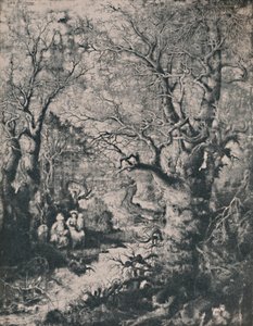 Pyhä perhe, 1855, 1946 tekijältä Rodolphe Bresdin