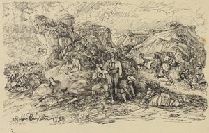 Salakuljettajat, 1858 tekijältä Rodolphe Bresdin
