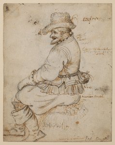 Istuva porvari (recto) tekijältä Roelandt Jacobsz. Savery