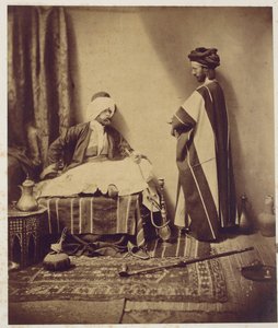 Keskustelu tupakoinnin aikana, 1858 tekijältä Roger Fenton