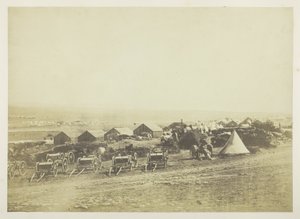 Tykistön vaunuja, Balaklava kaukaisuudessa tekijältä Roger Fenton