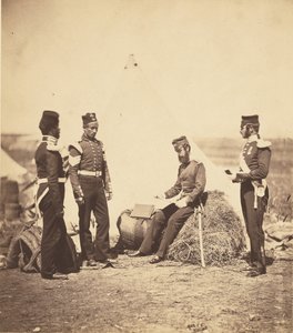 30. rykmentin kapteeni Walker lukee yleiskäskyjä tekijältä Roger Fenton