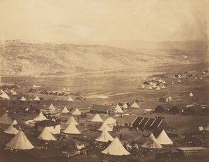 Ratsuväen leiri Kadikoin suuntaan. tekijältä Roger Fenton