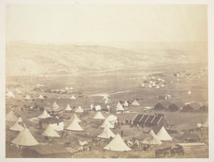 Ratsuväen leiri, näkymä Kadikoin suuntaan tekijältä Roger Fenton