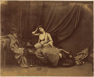 Mietiskelevä odaliski tekijältä Roger Fenton