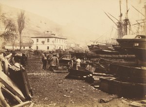 Maihinnousupaikka, Ordnance Wharf, Balaklava tekijältä Roger Fenton
