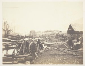 Laskeutumispaikka, rautatievarasto, Balaklava tekijältä Roger Fenton