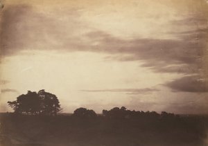 Maisema pilvien kanssa, luultavasti 1856. tekijältä Roger Fenton