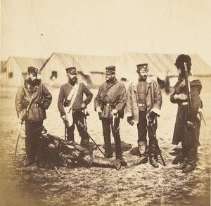 Everstiluutnantti Munro ja 39. rykmentin upseerit tekijältä Roger Fenton