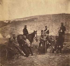 8. husaarien upseerit ja miehet. tekijältä Roger Fenton