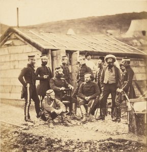 4. kevyen rakuunarykmentin upseerit tekijältä Roger Fenton