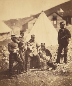71st Highlanders -rykmentin upseereita tekijältä Roger Fenton