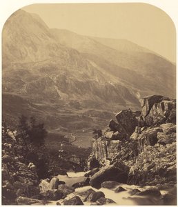 Näkymä Ogwenin putouksilta Nant Ffranconiin tekijältä Roger Fenton